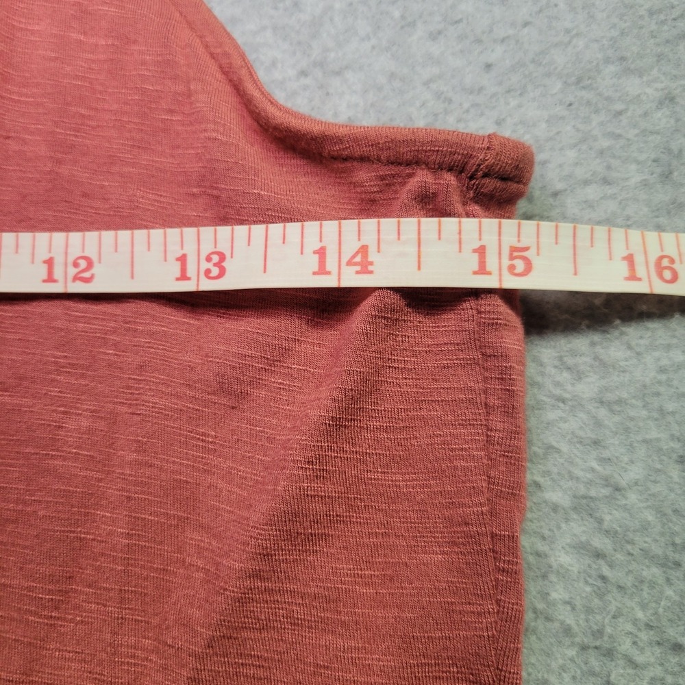 Dolan Left Coast Collection Mixed Media Tank Dress Rose Terracotta V-Neck Small - Picture 7 of 11